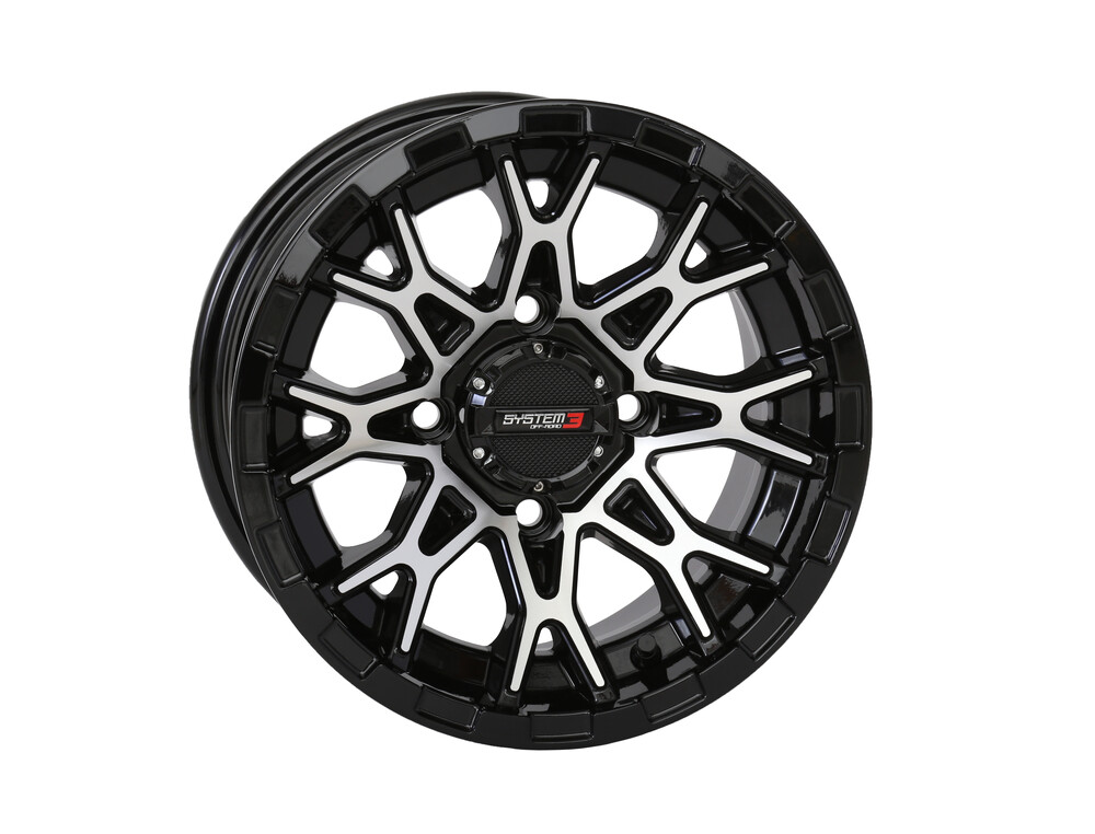 System 3 ST6 black machined wheel