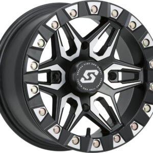 14X7 4/156 6+1 SPLIT 6 BDLK BLACK/MACHINED